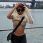 Super Cropped Cowl Neck Hoodie